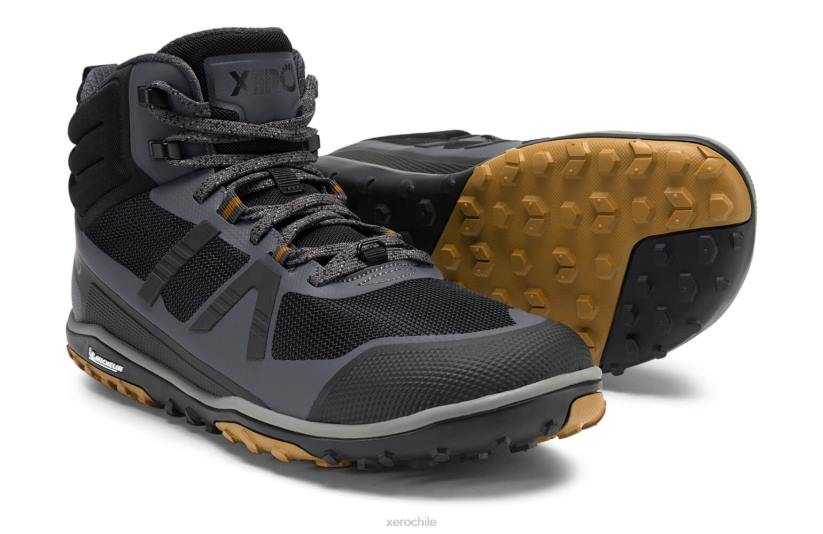 scrambler mid ii - bota de senderismo ultraligera con suela michelin de fibralite asfalto / negro 040J90 Xero Shoes