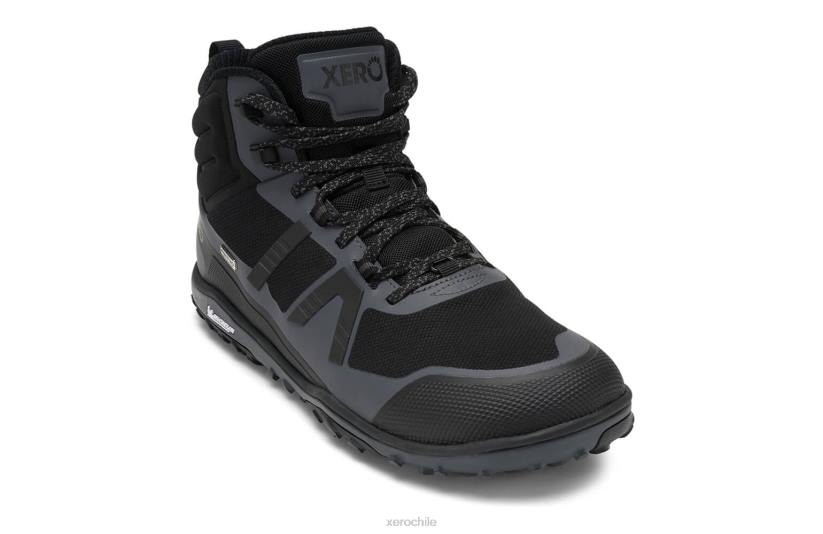 scrambler mid ii wp - bota de montaña ultraligera e impermeable negro / asfalto 040J92 Xero Shoes