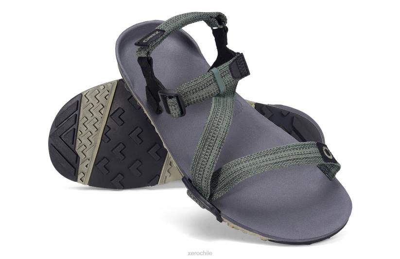 z-trail ev: sandalia de recuperación, senderismo y carrera vetiver verde 040J83 Xero Shoes