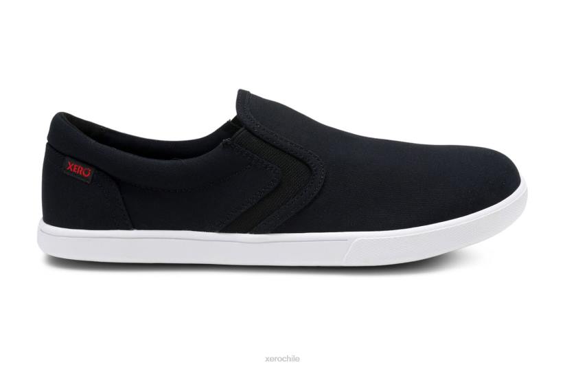 Slip-on de lona dillon: zapatilla icónica de perfil bajo negro 040J2 Xero Shoes