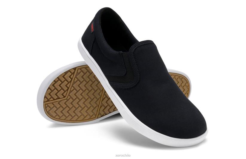 Slip-on de lona dillon: zapatilla icónica de perfil bajo negro 040J2 Xero Shoes