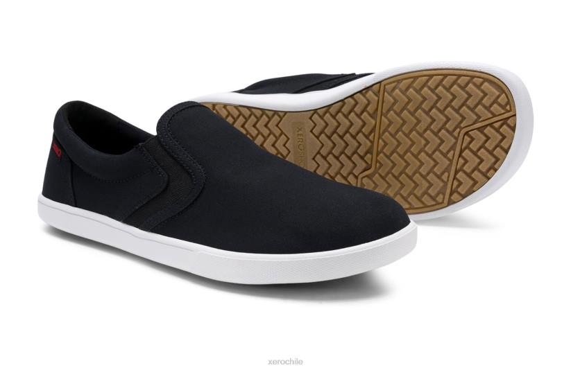 Slip-on de lona dillon: zapatilla icónica de perfil bajo negro 040J2 Xero Shoes
