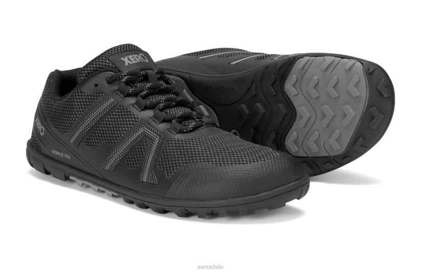 mesa trail wp - corredor de senderos impermeable negro 040J25 Xero Shoes