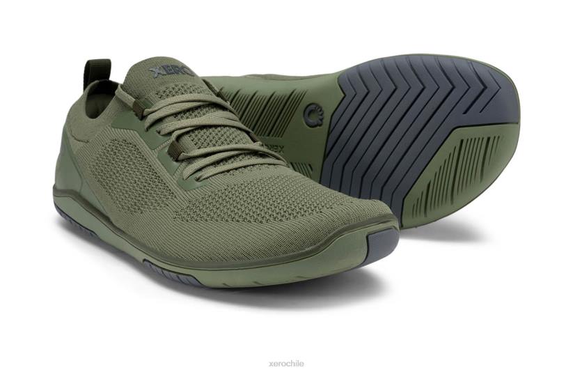 nexus knit - zapatilla deportiva de estilo de vida aceituna 040J14 Xero Shoes