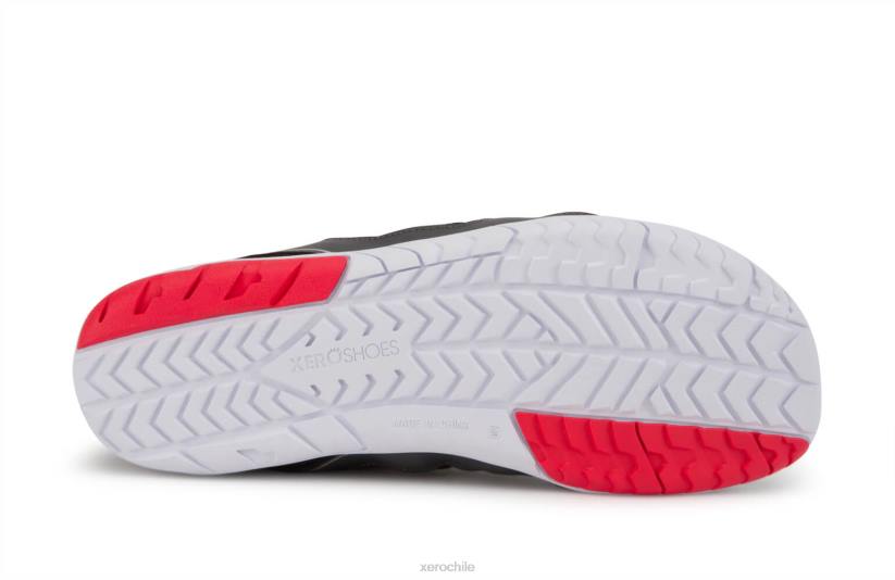 zelen: tu correcaminos ecológico gris oscuro / rojo 040J41 Xero Shoes