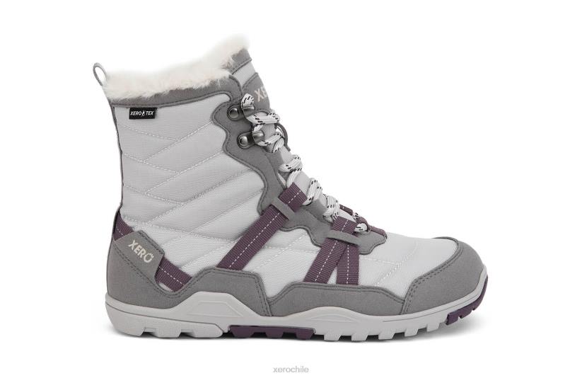 alpine - bota de nieve para mujer gris escarcha / blanco (sin árboles) 040J222 Xero Shoes