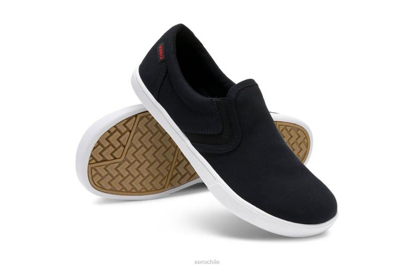 Slip-on de lona dillon: zapatilla icónica de perfil bajo negro 040J263 Xero Shoes