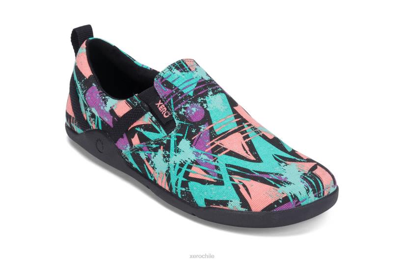 aptos - el calzado informal sin cordones de lona de cáñamo - para mujer espectros verdes 040J161 Xero Shoes