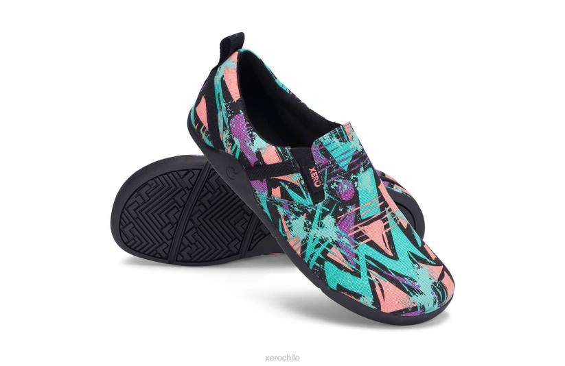 aptos - el calzado informal sin cordones de lona de cáñamo - para mujer espectros verdes 040J161 Xero Shoes