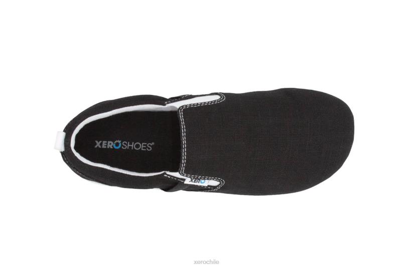 aptos - el calzado informal sin cordones de lona de cáñamo - para mujer negro 040J162 Xero Shoes