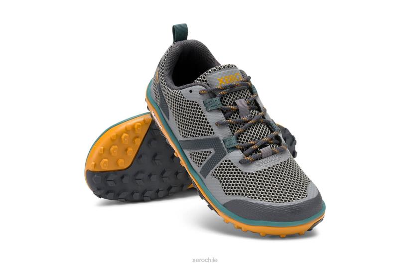 scrambler low - zapato de trail con suela michelin de fibralite gris asfalto 040J125 Xero Shoes