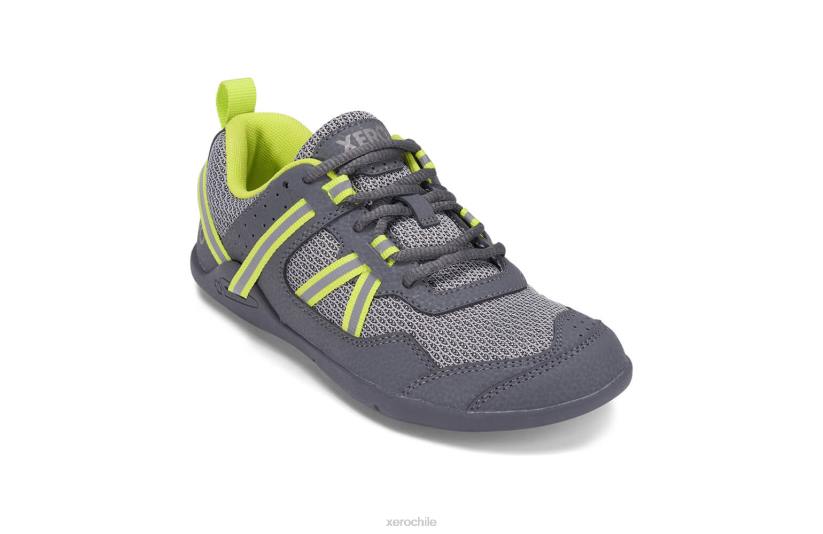 Zapatilla para correr y fitness prio - niños gris / lima 040J285 Xero Shoes