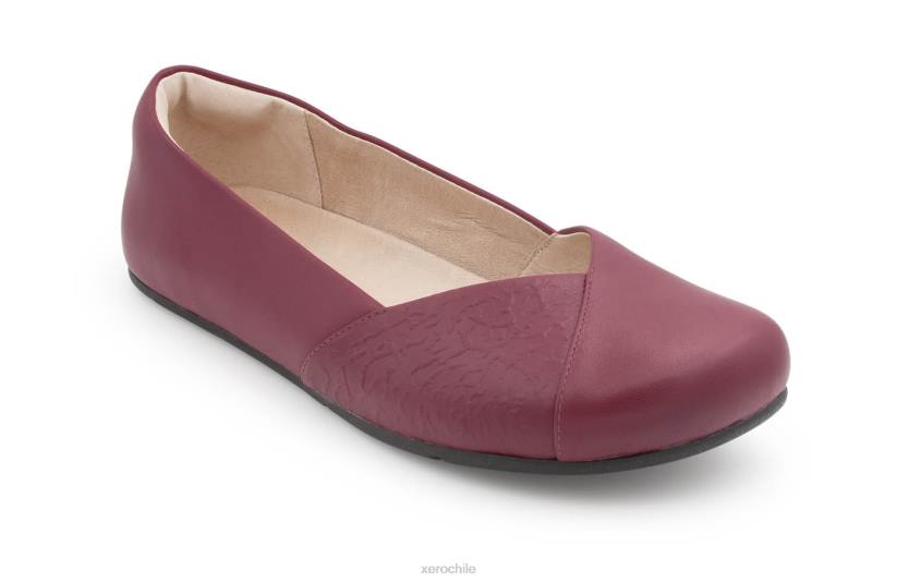 cuero fénix - piso elegante para mujer frambuesa 040J178 Xero Shoes