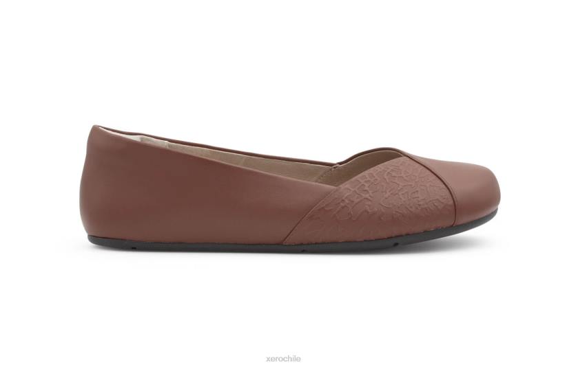cuero fénix - piso elegante para mujer marrón 040J163 Xero Shoes