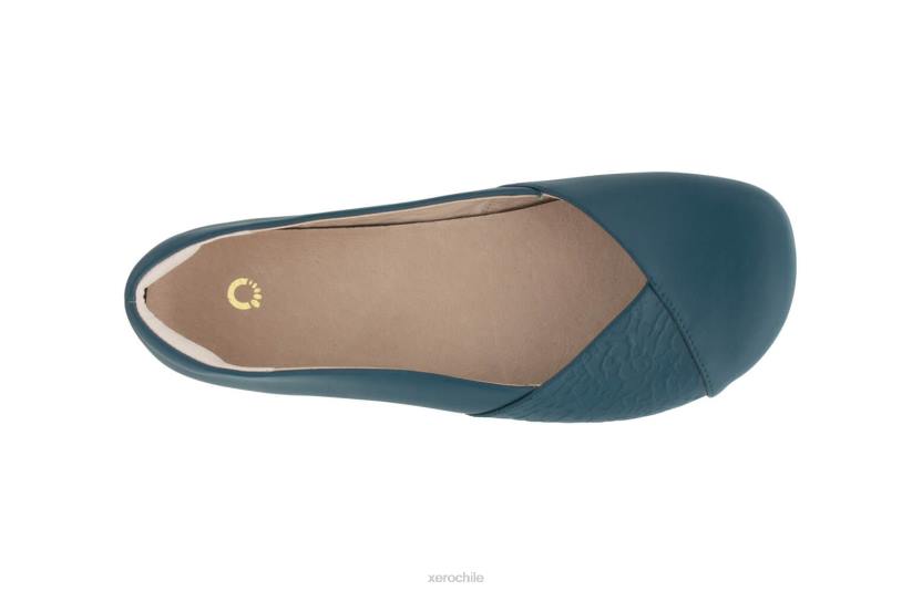 cuero fénix - piso elegante para mujer verde azulado 040J179 Xero Shoes