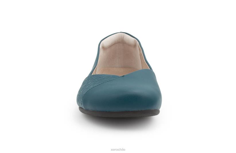 cuero fénix - piso elegante para mujer verde azulado 040J179 Xero Shoes