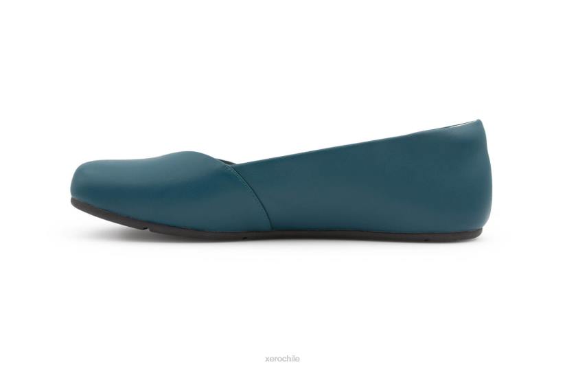 cuero fénix - piso elegante para mujer verde azulado 040J179 Xero Shoes