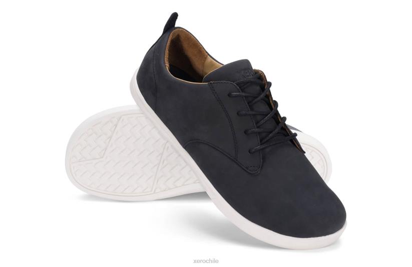 glenn - zapato de vestir-casual de cuero para hombre blanco negro 040J50 Xero Shoes
