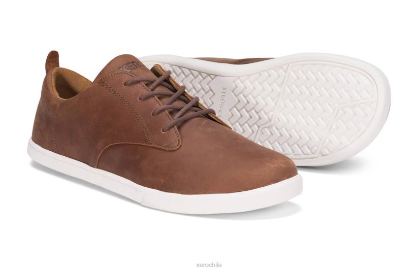 glenn - zapato de vestir-casual de cuero para hombre marrón 040J51 Xero Shoes