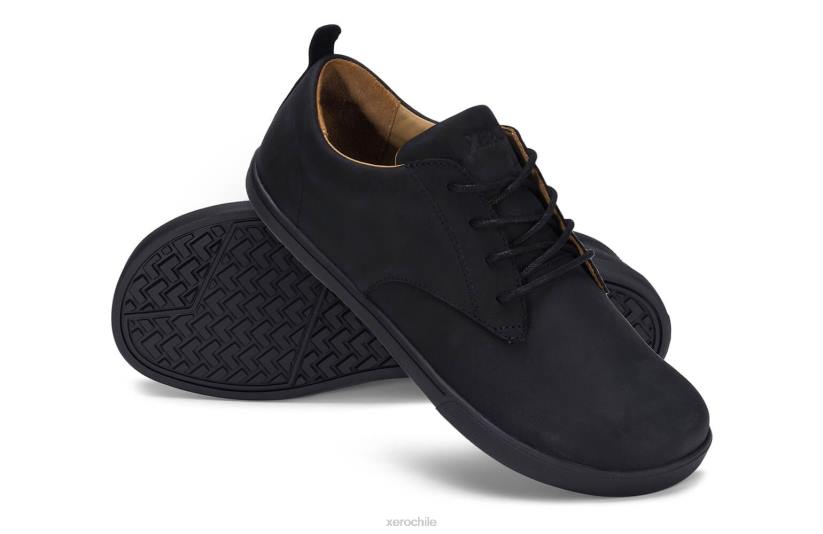 glenn - zapato de vestir-casual de cuero para hombre negro 040J52 Xero Shoes