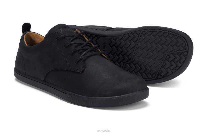 glenn - zapato de vestir-casual de cuero para hombre negro 040J52 Xero Shoes